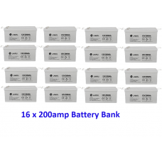 200 Amp 12v Deep Cycle Battery x 16