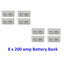 200 Amp 12v Deep Cycle Battery x 8