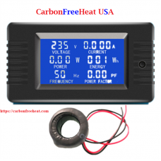 AC 220V 6 in1 Volt, Amp, Watt, Energy, Frequency, Electric Smart Kwh Meter